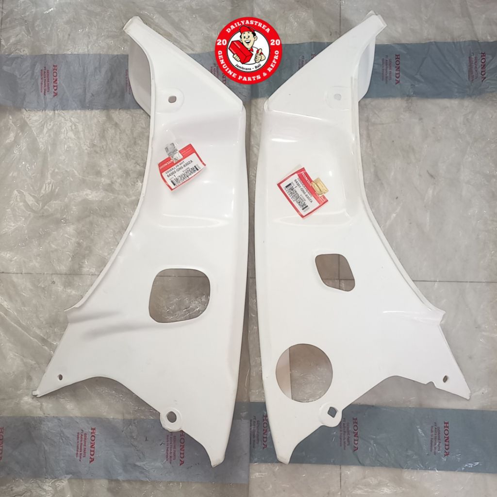 SAYAP TEBENG LEGSIL LEKSIL PUTIH KANAN KIRI ASTREA GRAND BULUS LEGENDA ORIGINAL AHM 64301-GN5-830ZA