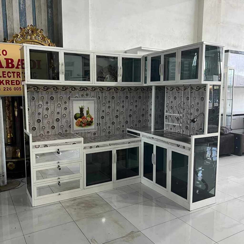 Kitchen Set Aluminium Kaca Anti Rayap dan Air