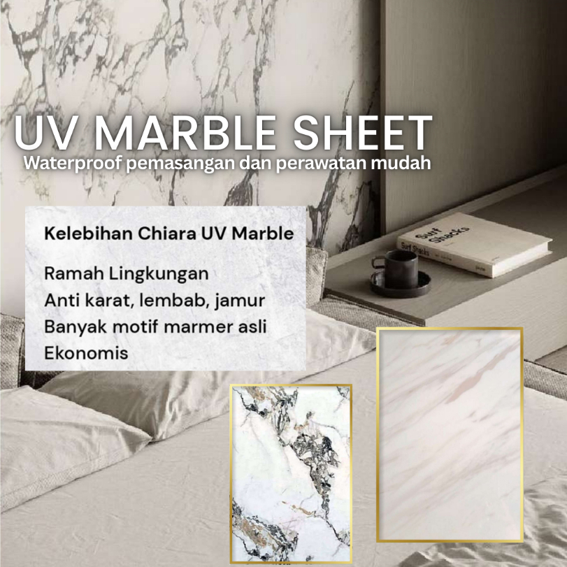 UV PVC  marmer sheet chiara