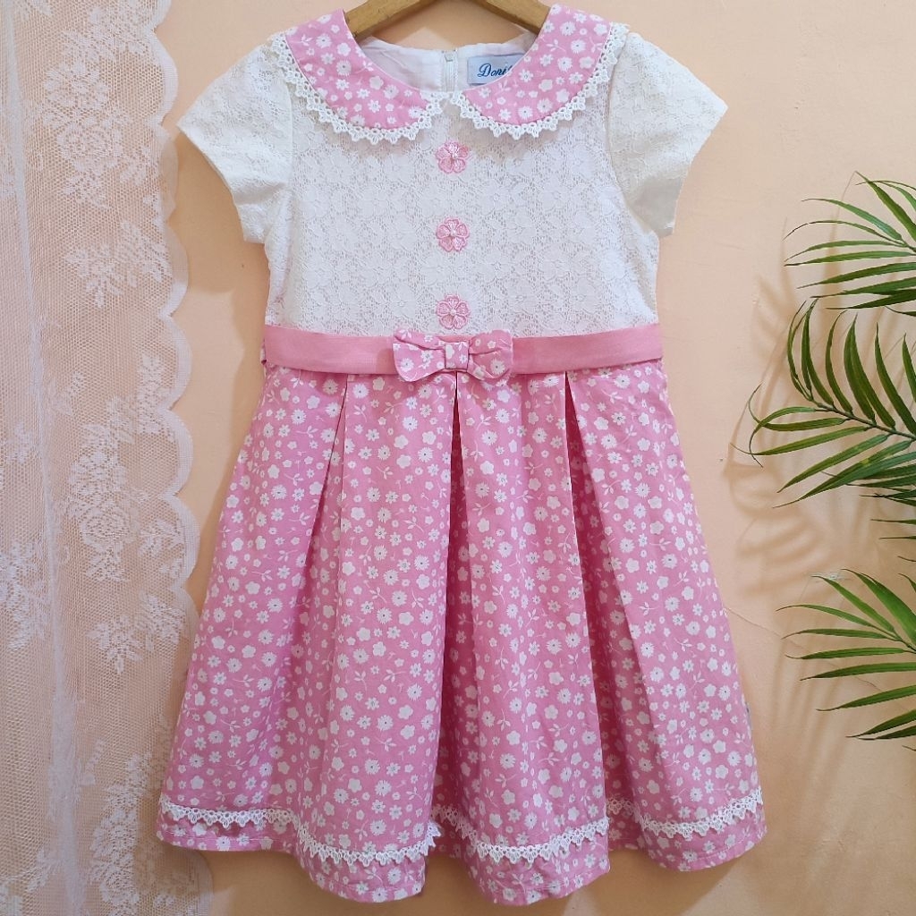 DONITA Size 8 Dress Anak Perempuan Matahari Bahan Katun Donitakids Casual