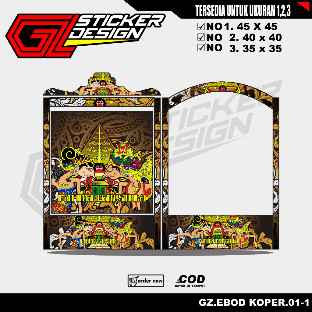 Stiker Decal Sangkar Burung Radja Company, Kotak, Kosan, Persegi, No. 1, 2, 3 Sangkar kacer,pentet