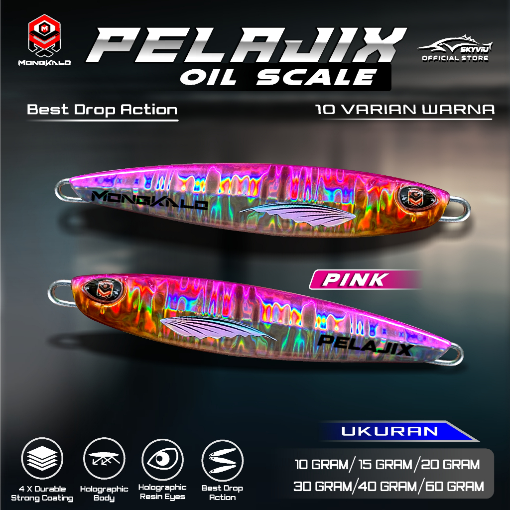 Mongkalo Pelajix Minyak noGID noMotif Candy 60 Pink