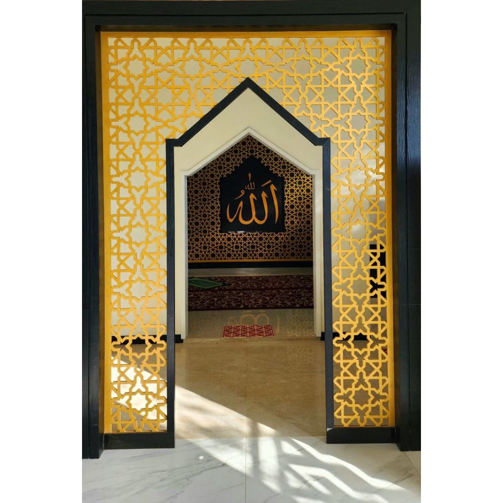 MIHRAB GRC KRAWANGAN CETAK UNTUK DINDING MASJID
