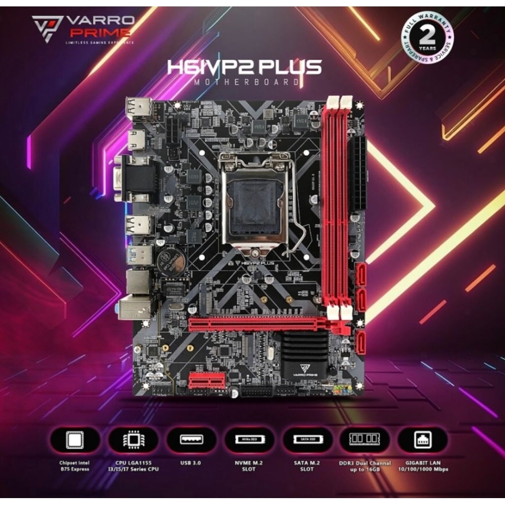 Motherboard GAMING VARRO H61 VP2 Plus ( BIG Board )