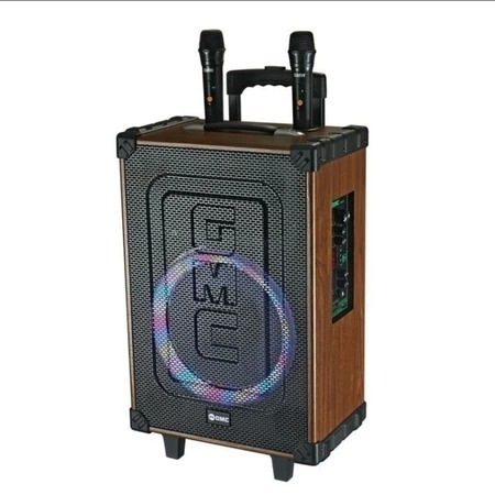 GMC Speaker 883H – Bluetooth Karaoke Speaker 12" – 130W, USB, SD, TF, AV/AUX In, FM Radio, 2 Mic