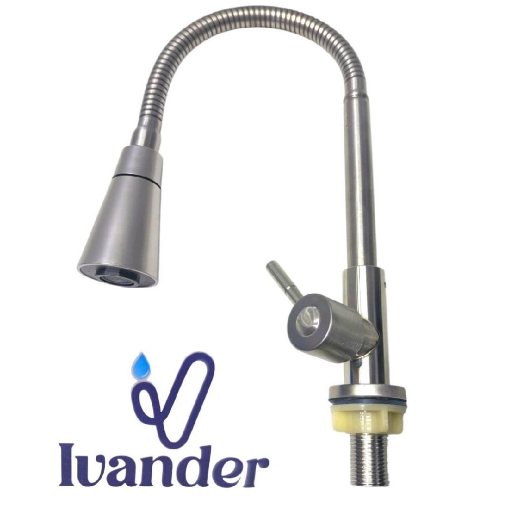 KRAN WASTAFEL ANGSA FLEKSIBEL MEJA/KRAN AIR FLEKSIBEL/KRAN ANGSA STAINLESS STEEL SUS 304 Minimalis