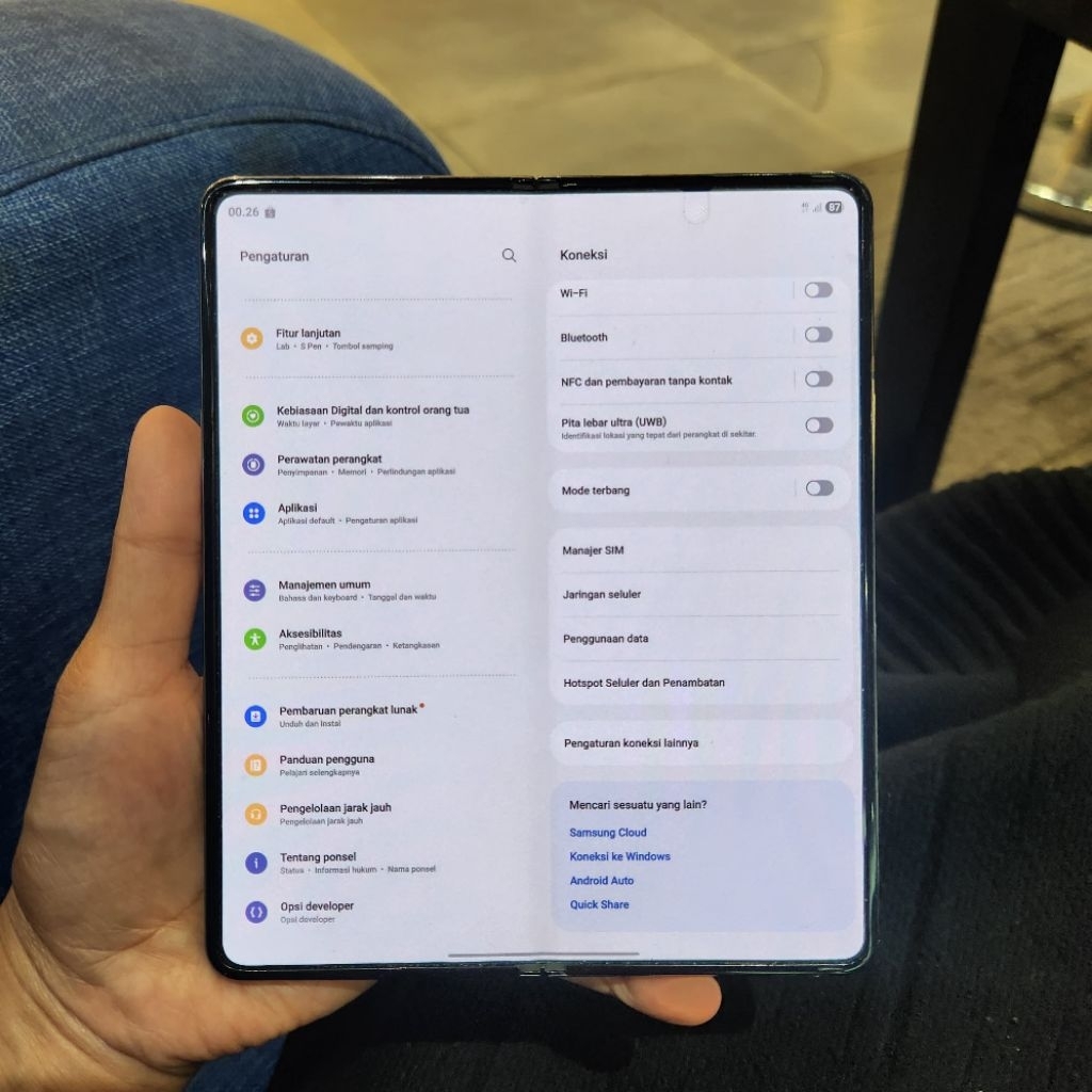 SAMSUNG GALAXY FOLD 4 12/256 SEIN HP Second Murah