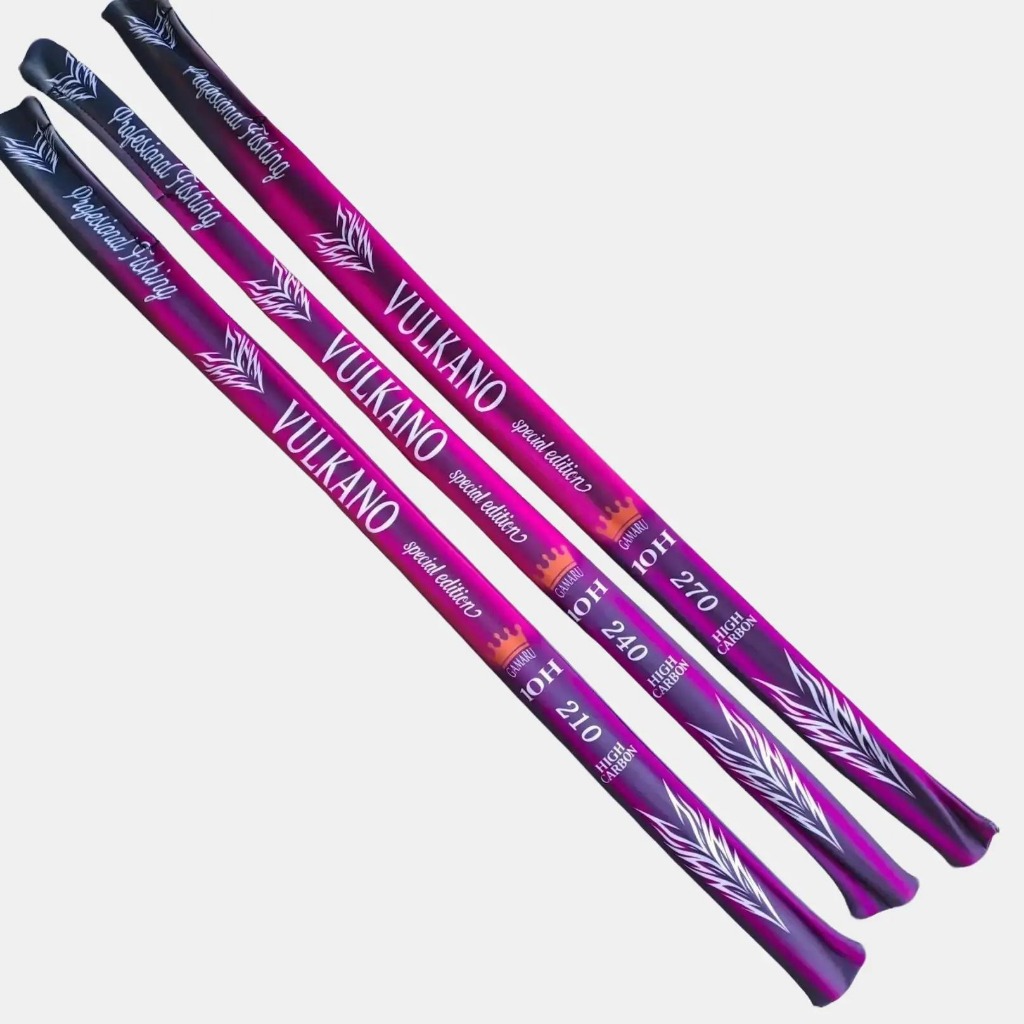 TEGEK GAMARU VULKANO 10H SUPER KAKU KUAT DAN RINGAN Cocok untuk Galatama Lele Patin Tombro