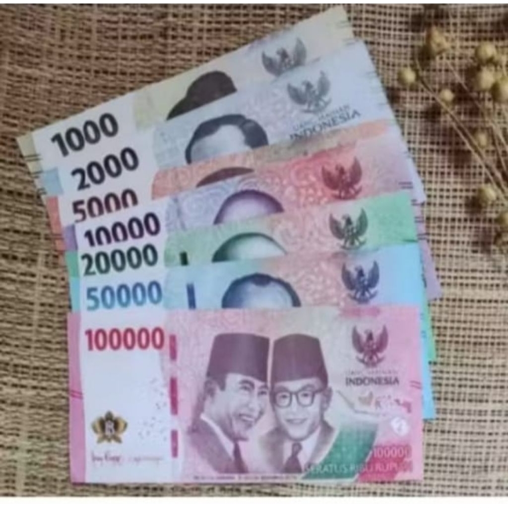 Mainan anak edukasi uang uangan mainan isi 100 lembar acak lucu murah mainan uang mainan kertas glos