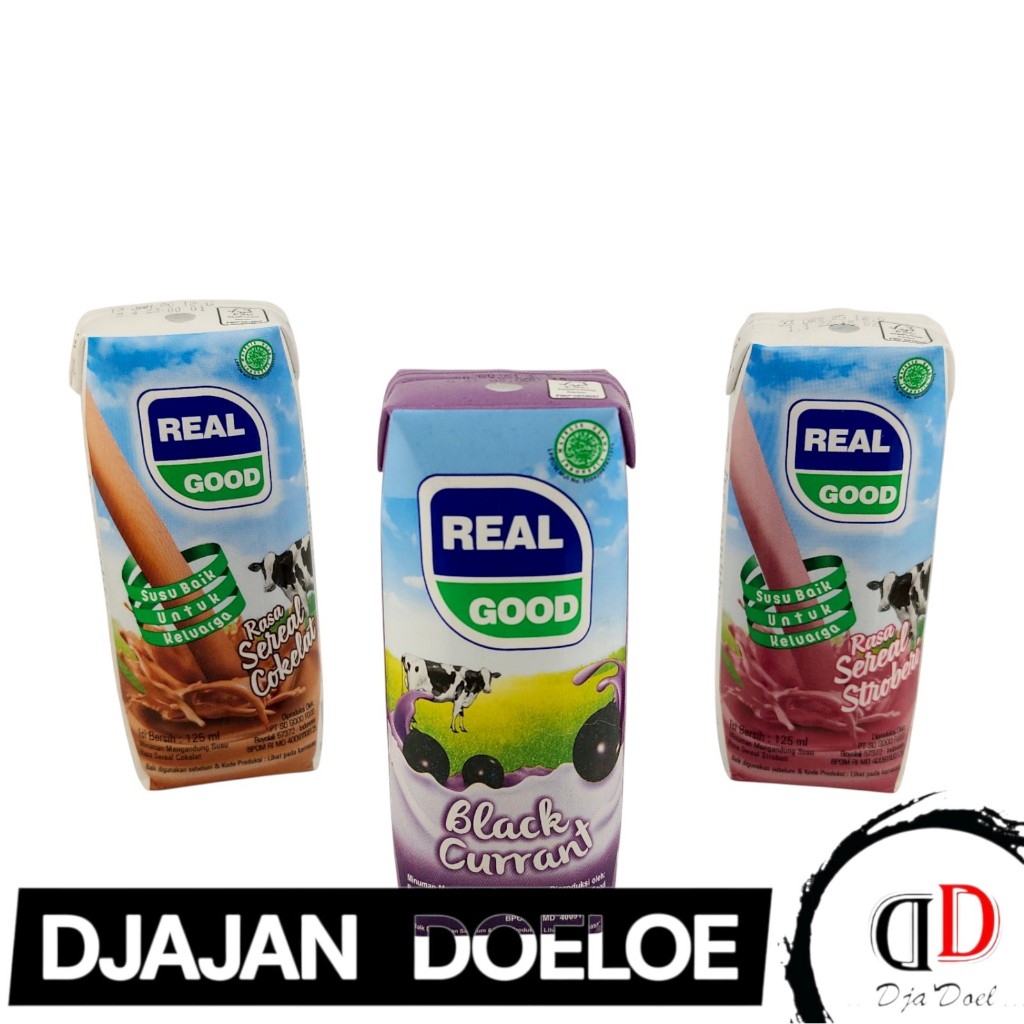 Susu UHT Real Good KOTAK - Netto 125 ml.