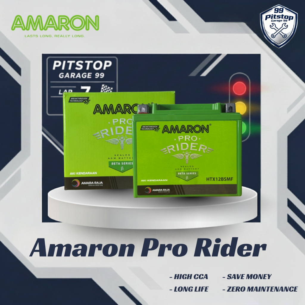 Amaron Aki Triumph Scambler / Bonneville HTX12 - 12V / 10Ah Aki Kering