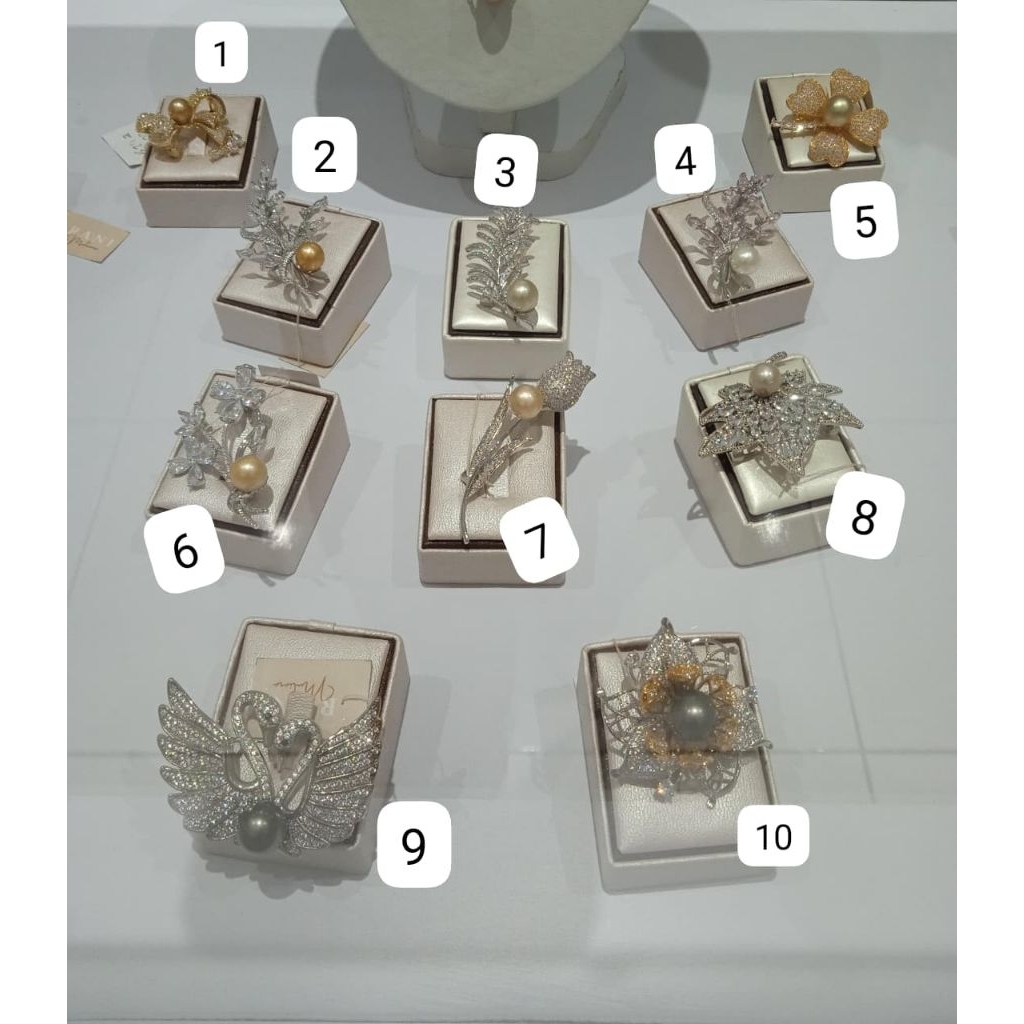 DJIWA Bros Pin mutiara air laut asli Lombok