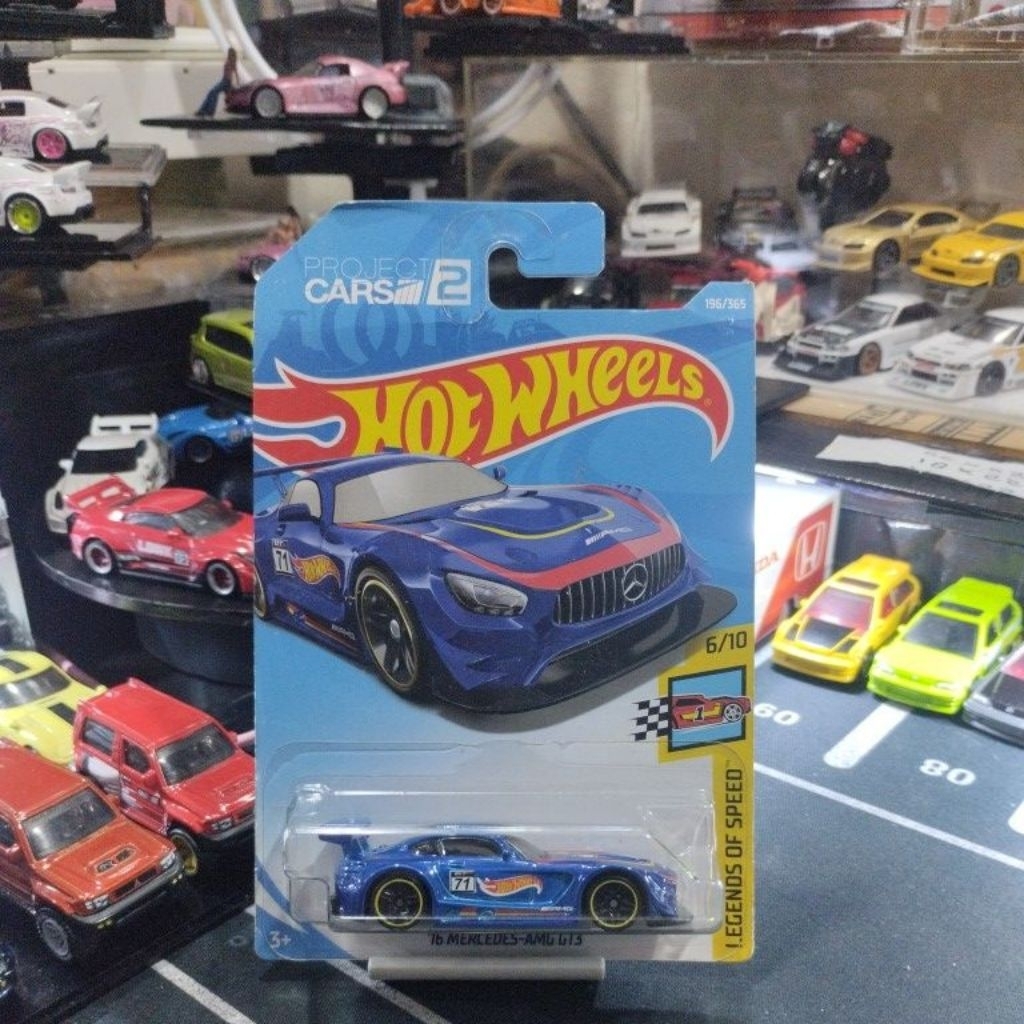 HOT WHEELS MERCEDES AMG GT3 BLUE (146)