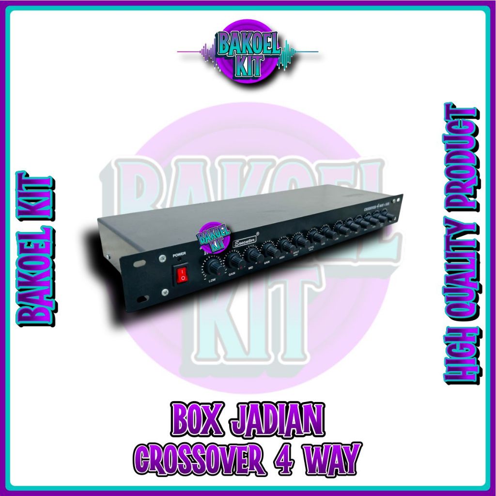 [BOX JADIAN] Power Amplifier RAKITAN Crossover 3/4 Way + Sub ups