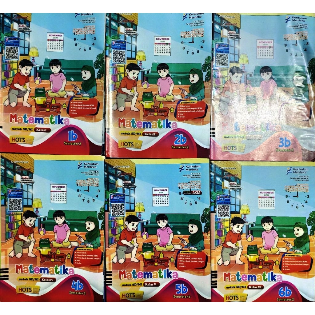 Lks Zamrud Matematika Kelas 1,2,3,4,5,6 Untuk SD Semester 2