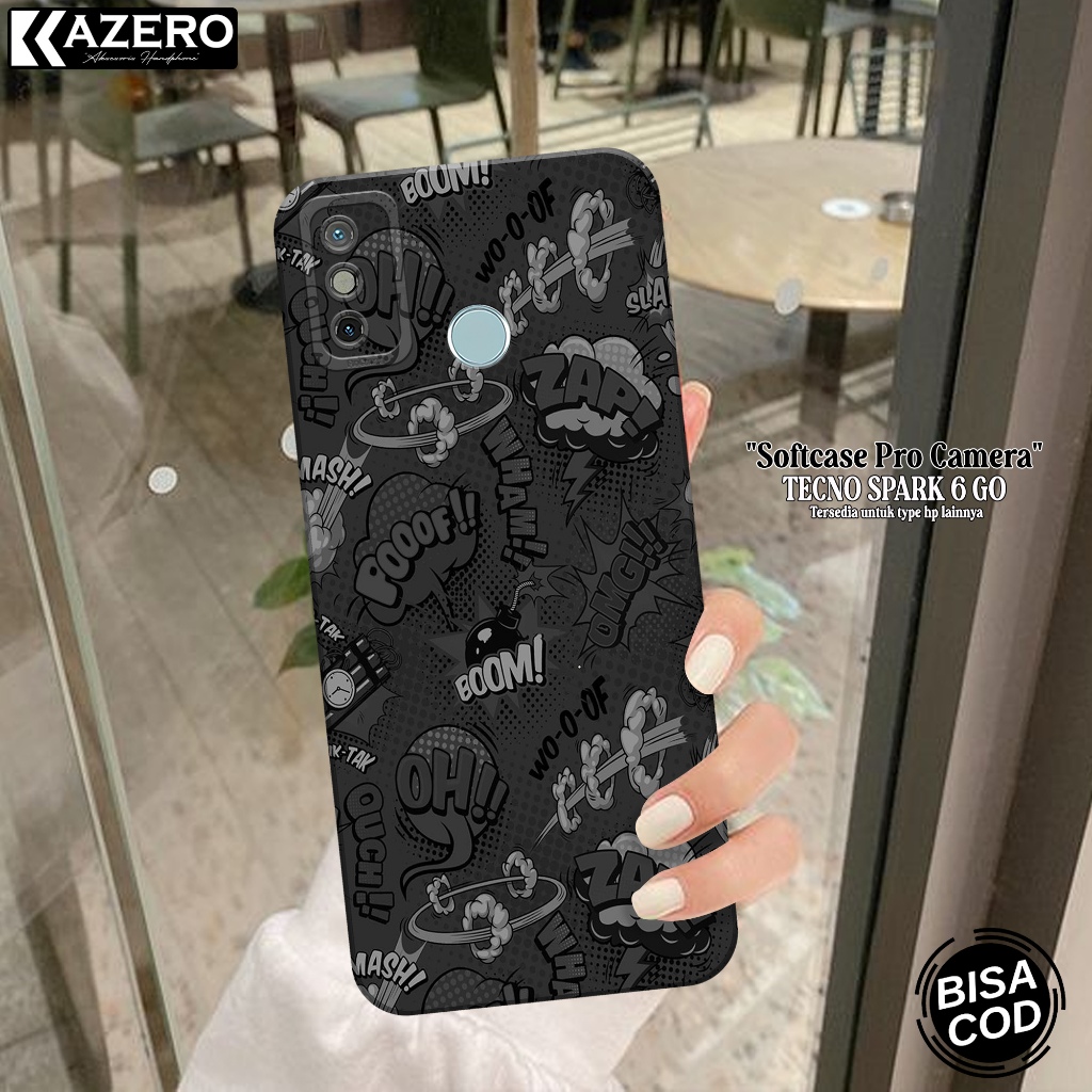 Silikon Tecno Spark 6 Go - Pro Camera - Fashion Case Aesthetic Case Tecno Spark 6 Go - Casing Tecno 