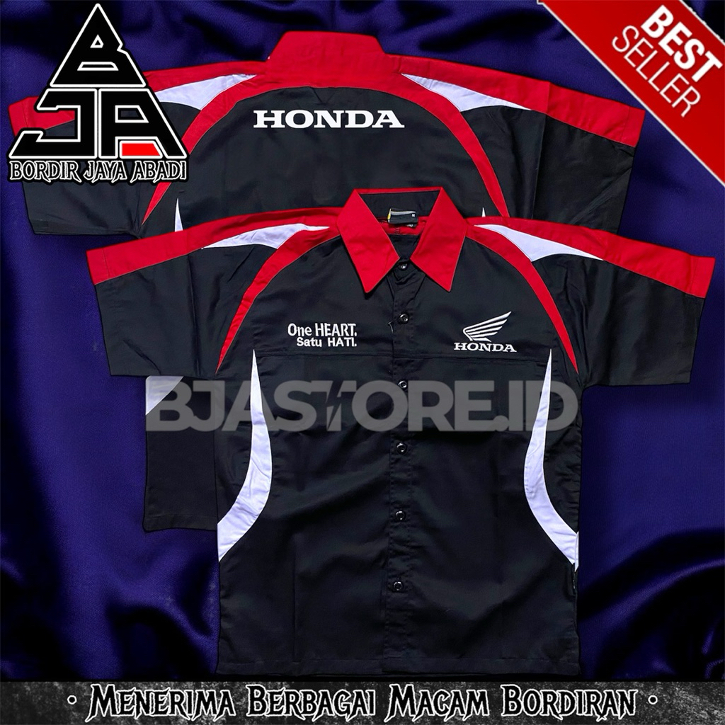 Kemeja Honda One Heart Model Terbaru Kombinasi