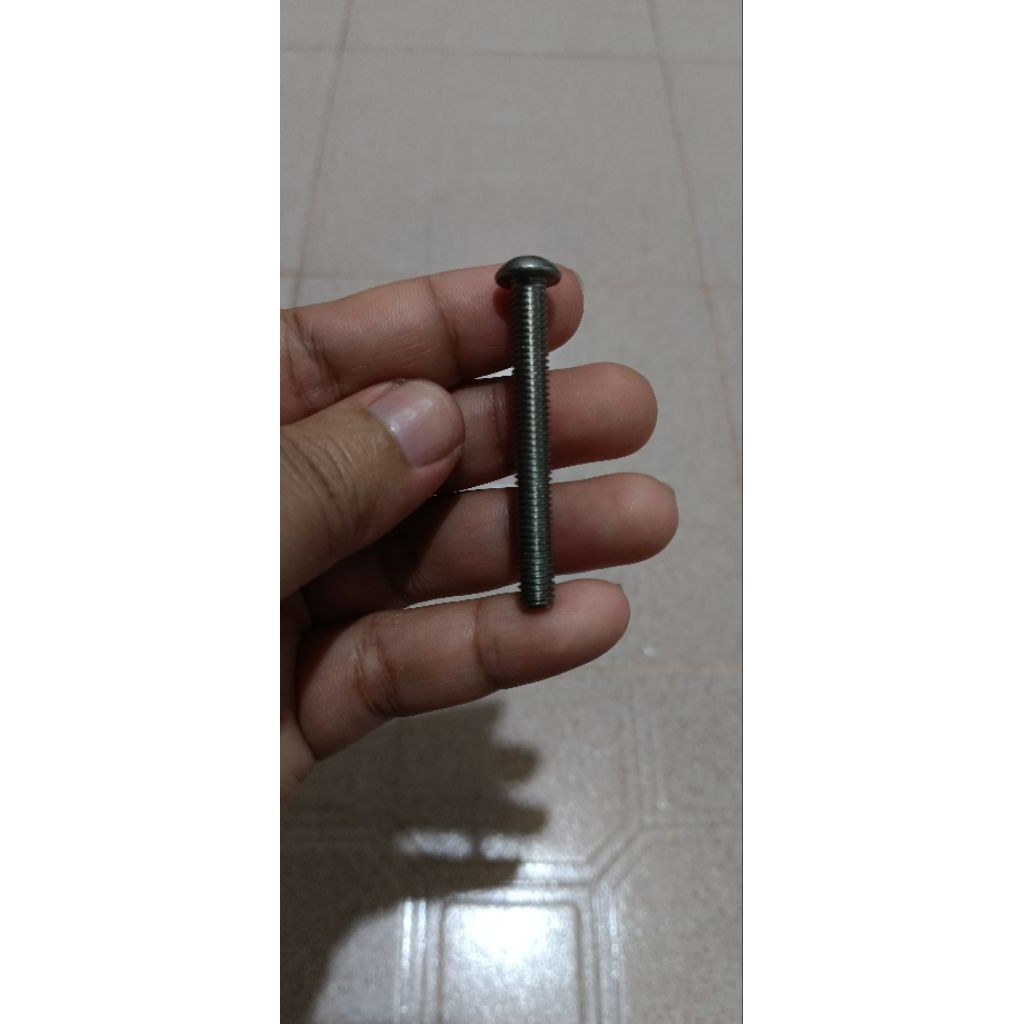 Baut L Stainless Button M6 x 50
