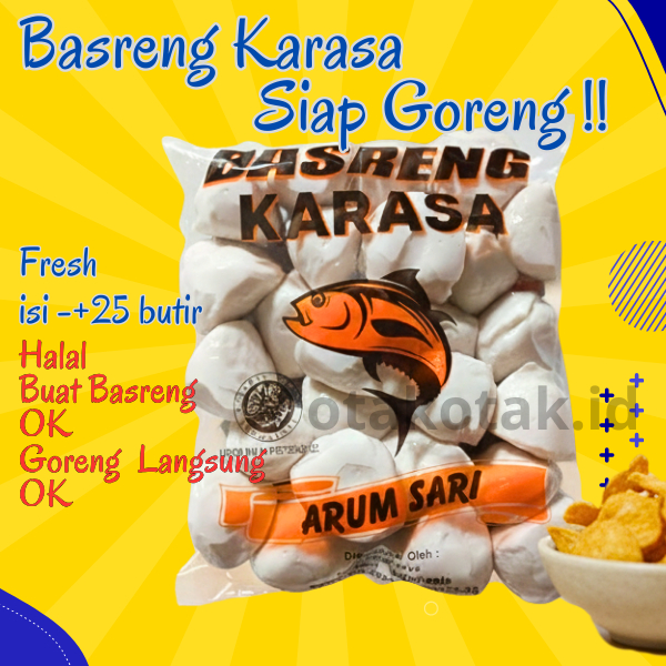 Basreng Mentah KARASA, Bahan Membuat Basreng isi 25 butir - basreng karasa