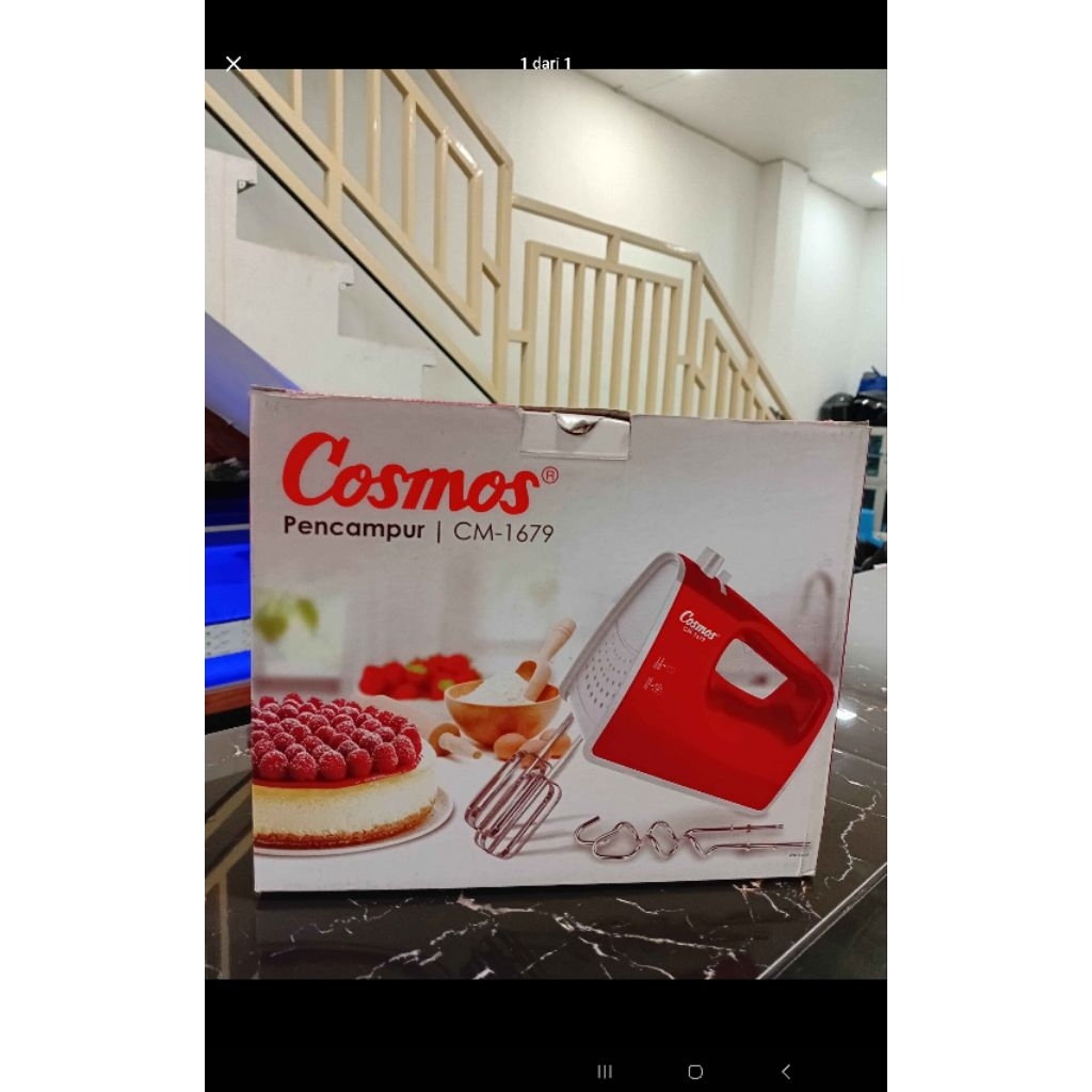 MIXER COSMOS / MIXER TANGAN COSMOS / HAND MIXER COSMOS ( CM-1679)