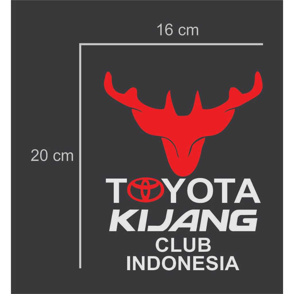 STIKER LOGO TOYOTA KIJANG CUTTING STIKER TKCI