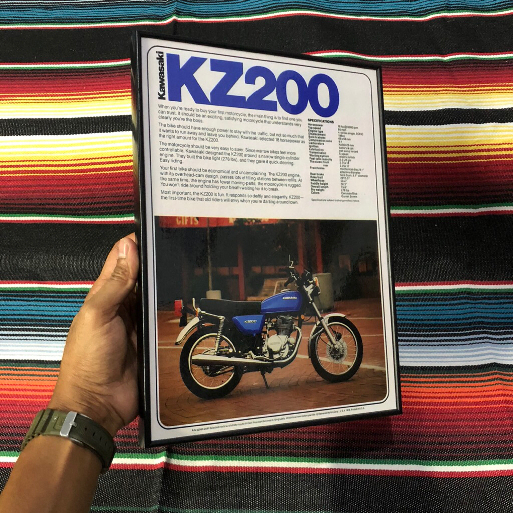 Poster + Frame Blok Kawasawi KZ200 , Binter Merzy