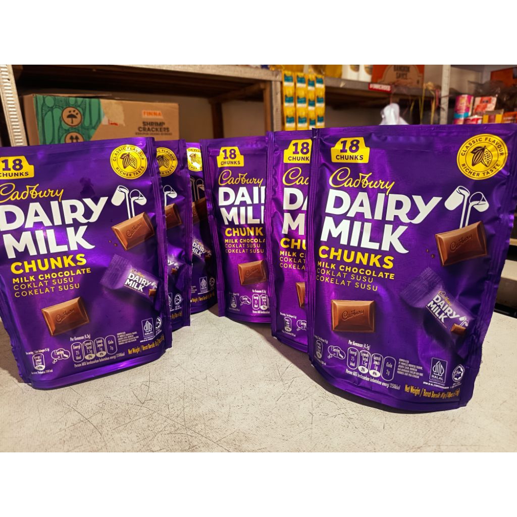 COKLAT CADBURY DAIRY MILK COKLAT CHUNKS COKELAT CADBURY COKLAT SUSU