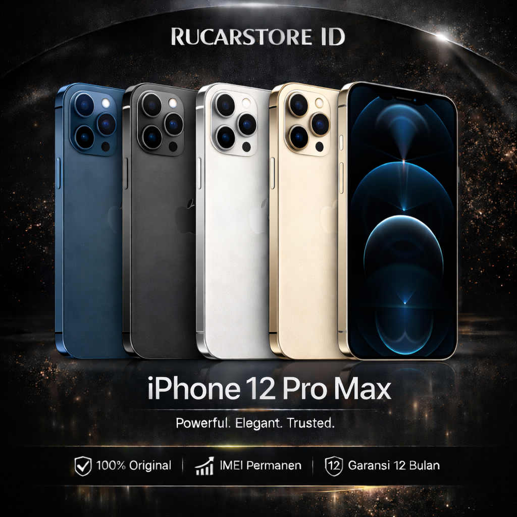 iPhone 12 Pro Max Ex Ibox Original Resmi | IMEI  Permanen | Fullset | Garansi 12 Bulan