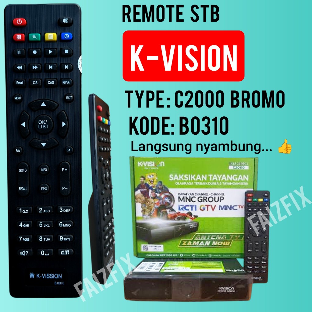 REMOTE C2000 BROMO K-VISION B0310 LANGSUNG NYAMBUNG