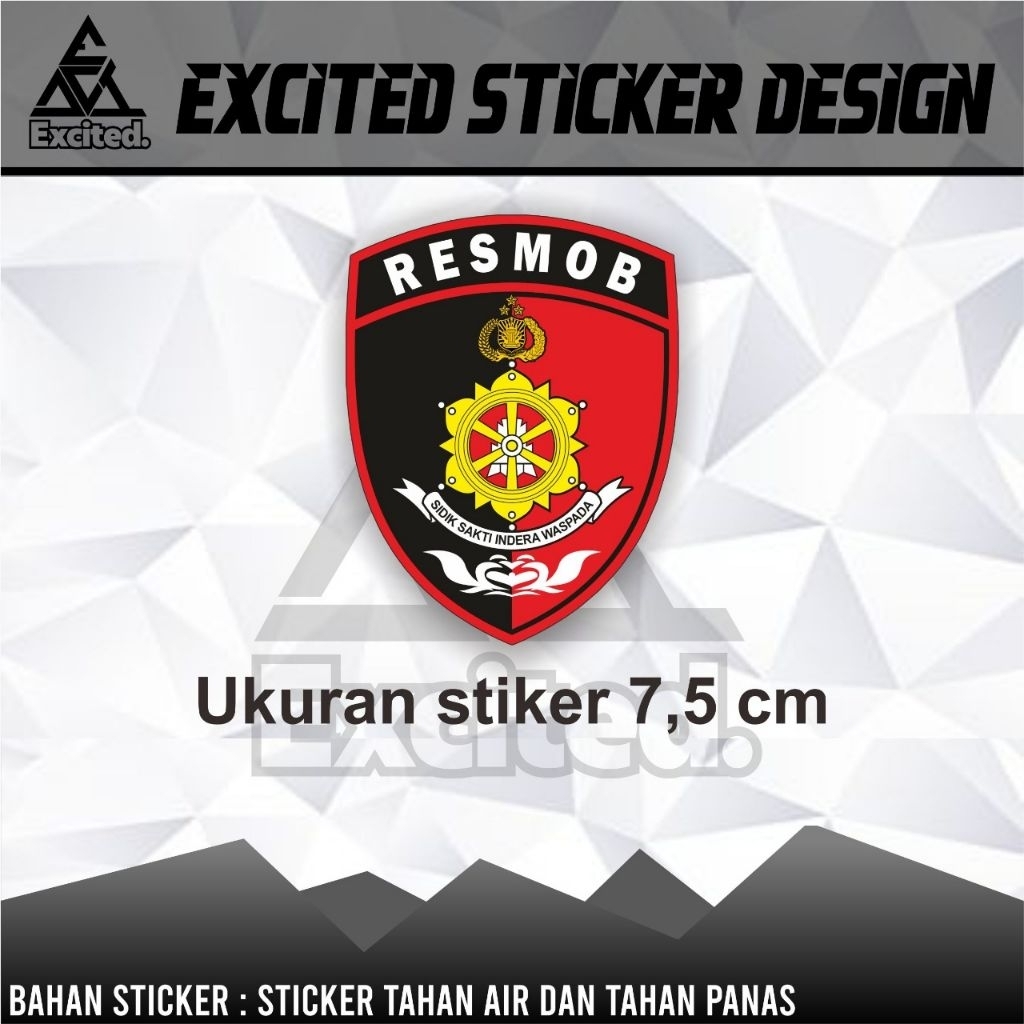 STIKER VINYL LOGO RESMOB
