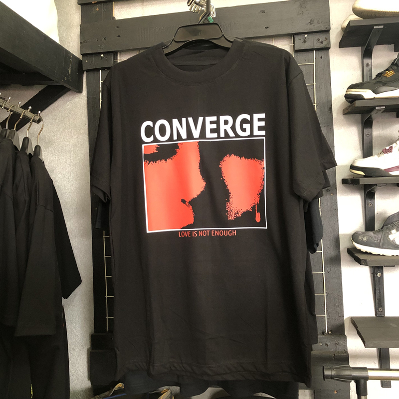 Kaos CONVERGE - LOVE IS NOT ENOUGH Tshirt 100% Cotton Realpic || Size S M L XL XXL 3XL 4XL || DISTRO