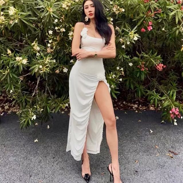 Putih Dress Wanita /Sexy Dress /Party Dress /Beachwear Wanita /Import D0671