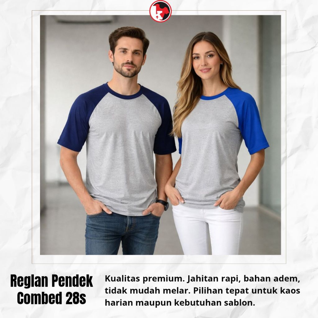 REGLAN PENDEK PREMIUM / COMBED 28S