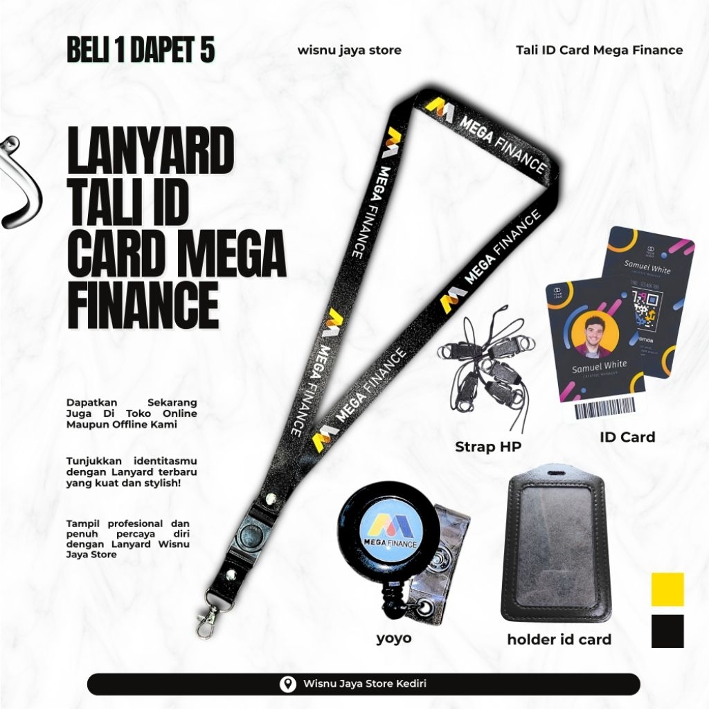 READYY LANYARD/TALI ID CARD MEGA FINANCE/LANYARD BANK MEGA