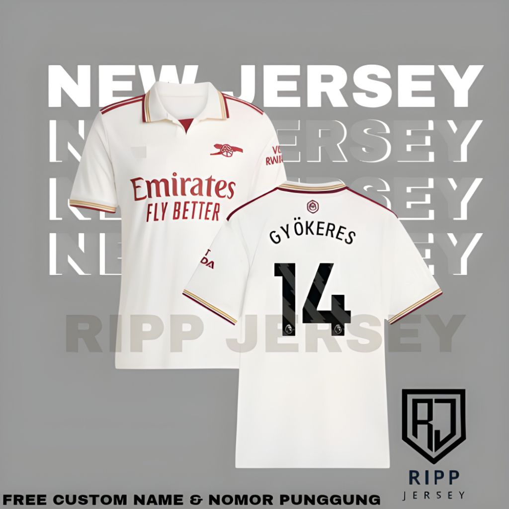 Jersey 4rsenal Third Terbaru Free Custom Name