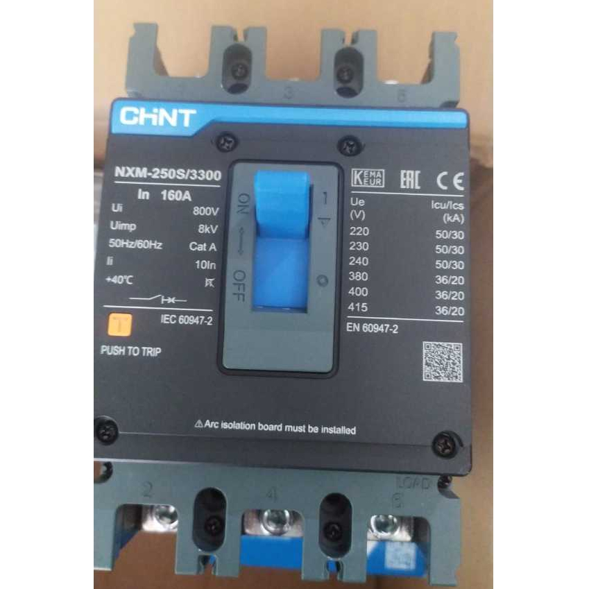 MCCB NXM 250S 3P 160A CHINT