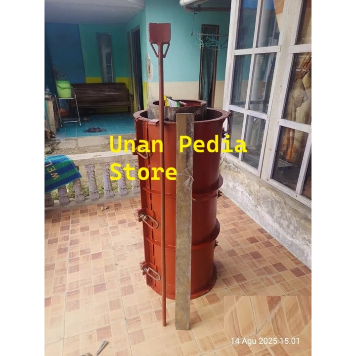 Cetakan Buis Beton Diameter 25 x Tinggi 100 cm - Cetakan Manual Gorong Gorong - Cetakan Buis Beton G