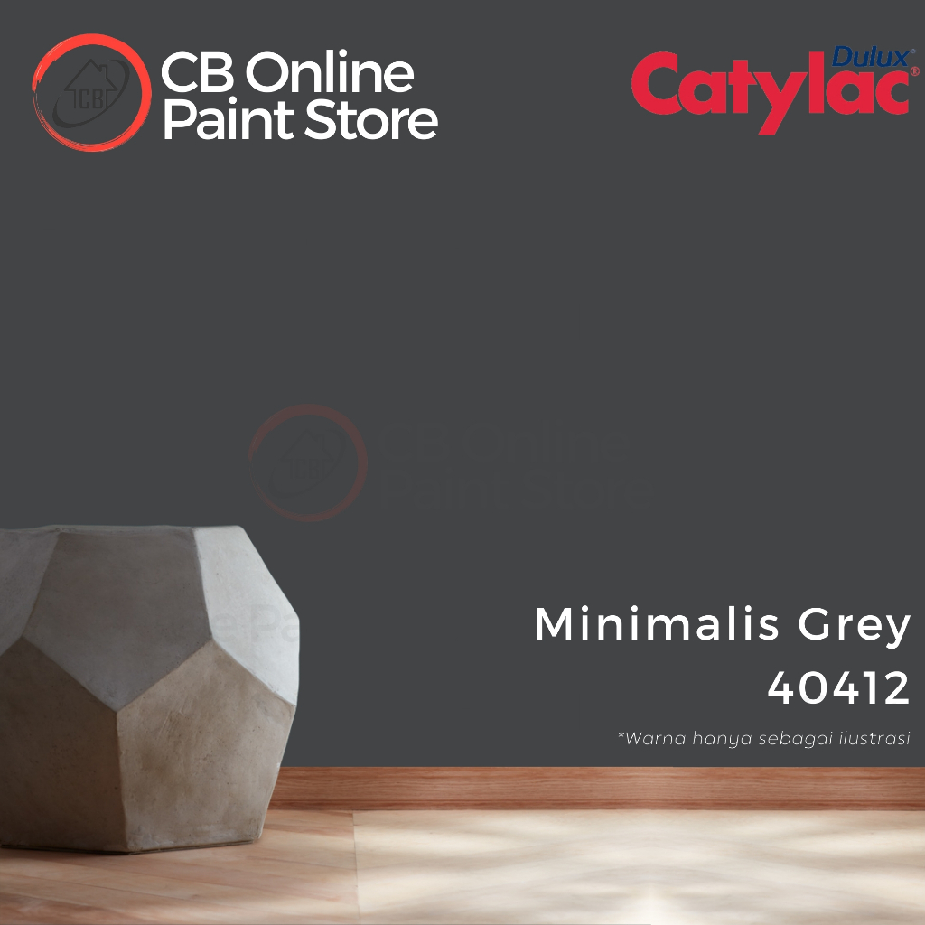 CAT TEMBOK DULUX CATYLAC - MINIMALIS GREY 40412 - GALON