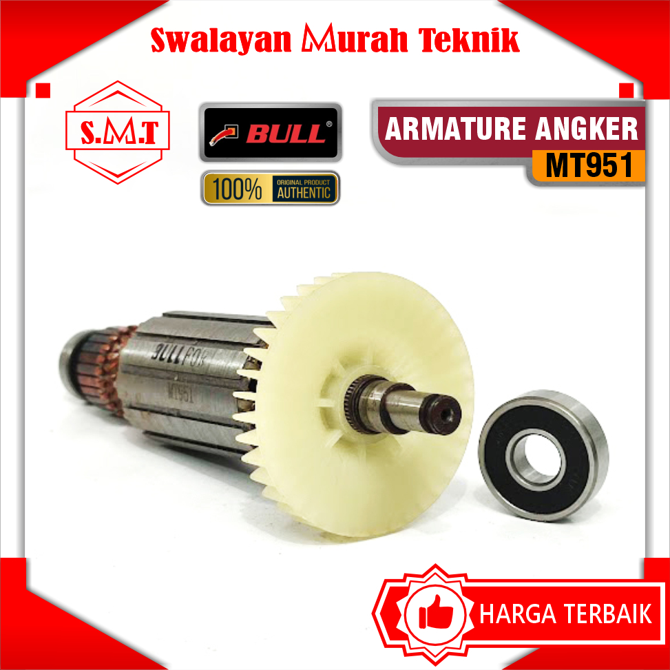 BULL MT951 Armature Rotor Angkur Angker Mesin Gerinda Maktec MT 951