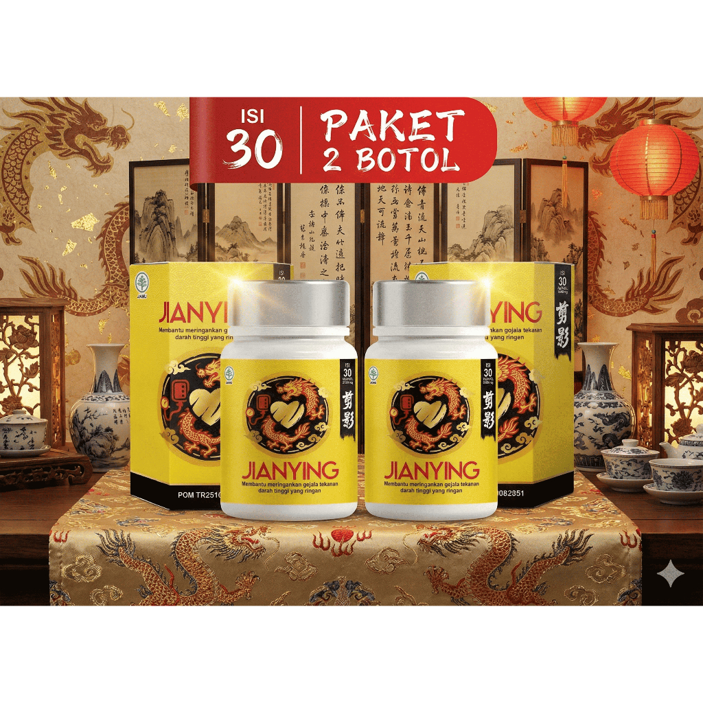 Jianying Herbal Racikan China | Untuk Hipertensi & Tekanan Darah Tinggi | POM