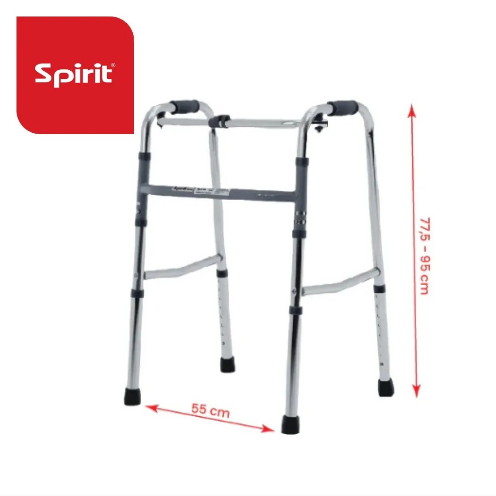 SPIRIT WALKER ALUMINIUM RINGAN ALAT BANTU JALAN LANSIA FS913L ALKES MEDAN
