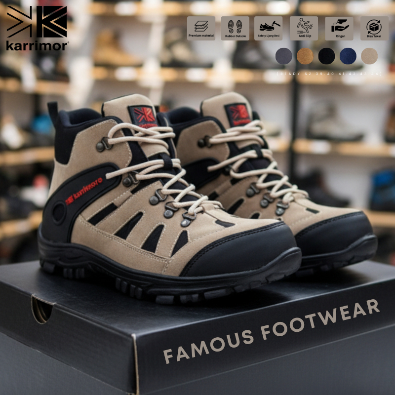 Best Sale Sepatu Safety Boots Pria Karrimore Tracking Outdoor - Sepatu Gunung Karimor Summit Hiking