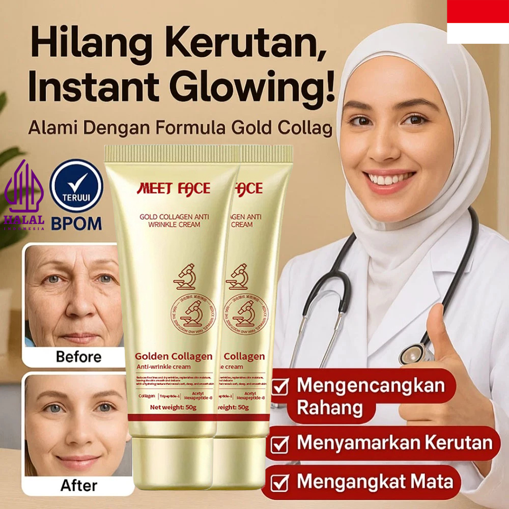 Krim Anti-Kerutan Kolagen Emas/Anti-Kerut Anti-Penuaan Krim/Gold Collagen Anti-Wrinkle Cream/Krim Ko