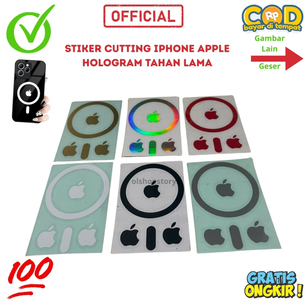 Stiker Magsafe Hp Iphone Apple Lingkaran Universal Cutting Murah