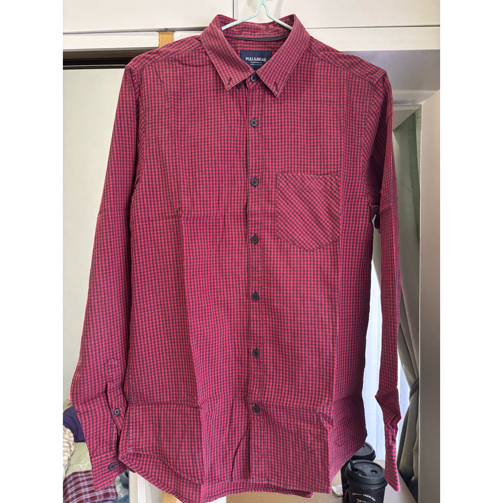 kemeja pria pull&bear original