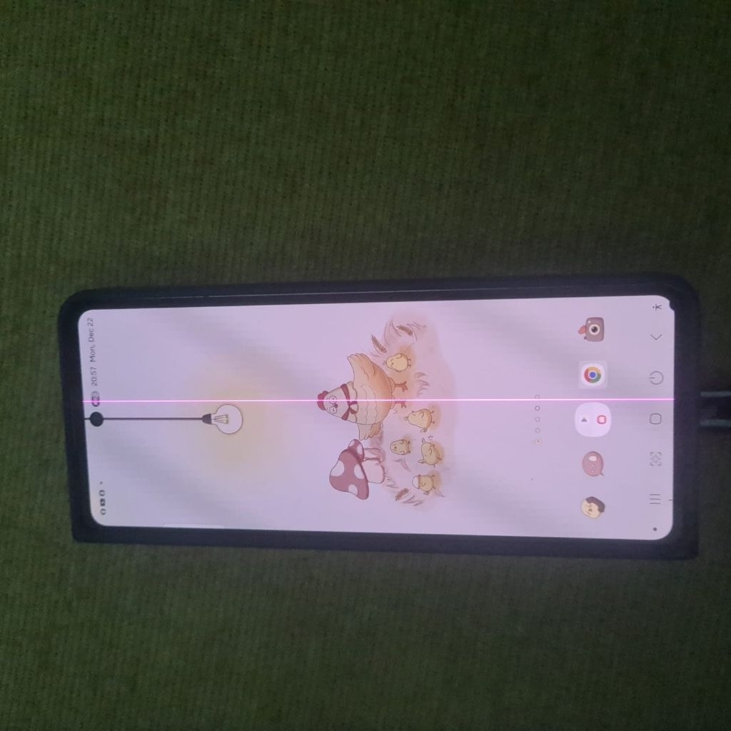 LCD KECIL DEPAN SAMSUNG Z FOLD 4 ORI COPOTAN MULUS TOUCH SCREEN AMAN MINUS 1 GARIS PINK