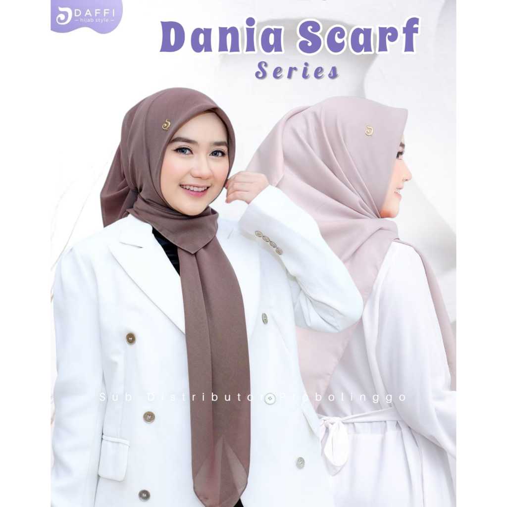 DAFFI HIJAB - DANIA  SEGIEMPAT POLOS DAFFI