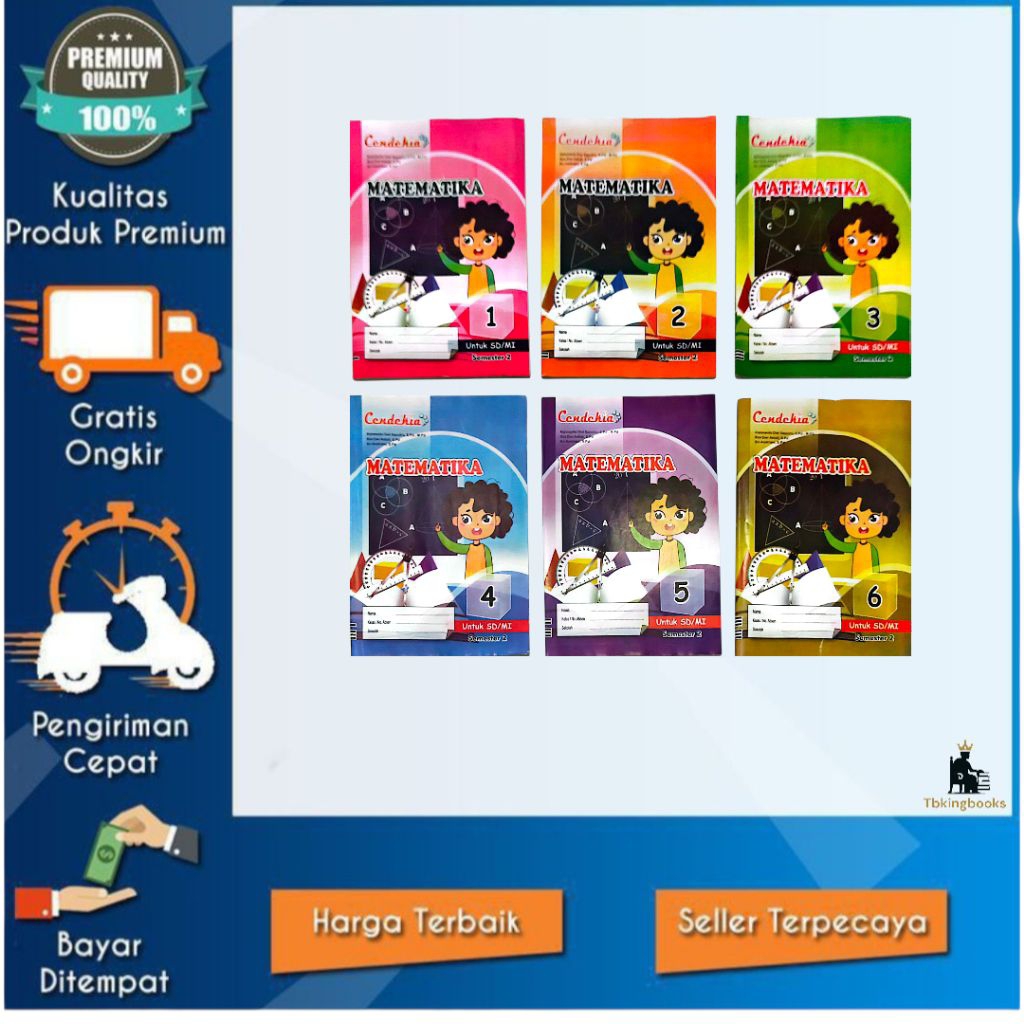 BUKU LKS MATEMATIKA SEMESTER 2 SD/MI KELAS 1 2 3 4 5 6 KUMER PUSTAKA CENDEKIA