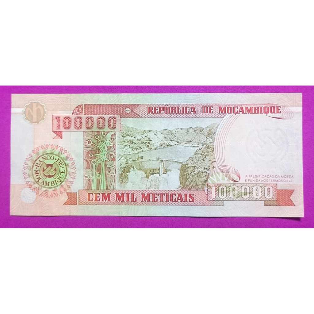 UANG KERTAS MOCAMBIQUE 1OOOO METICAIS