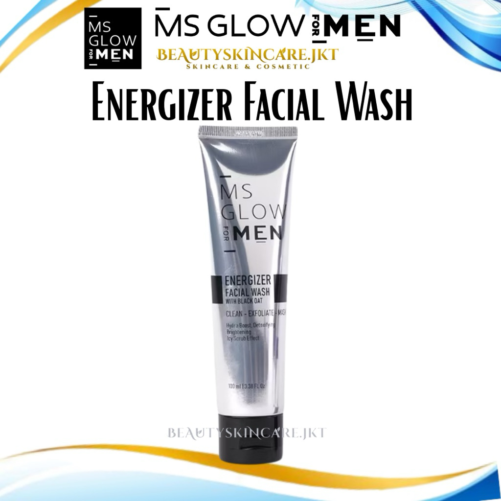 Ms Glow For Men Facial Wash | Sabun Cuci Muka Pria Ms Glow Men